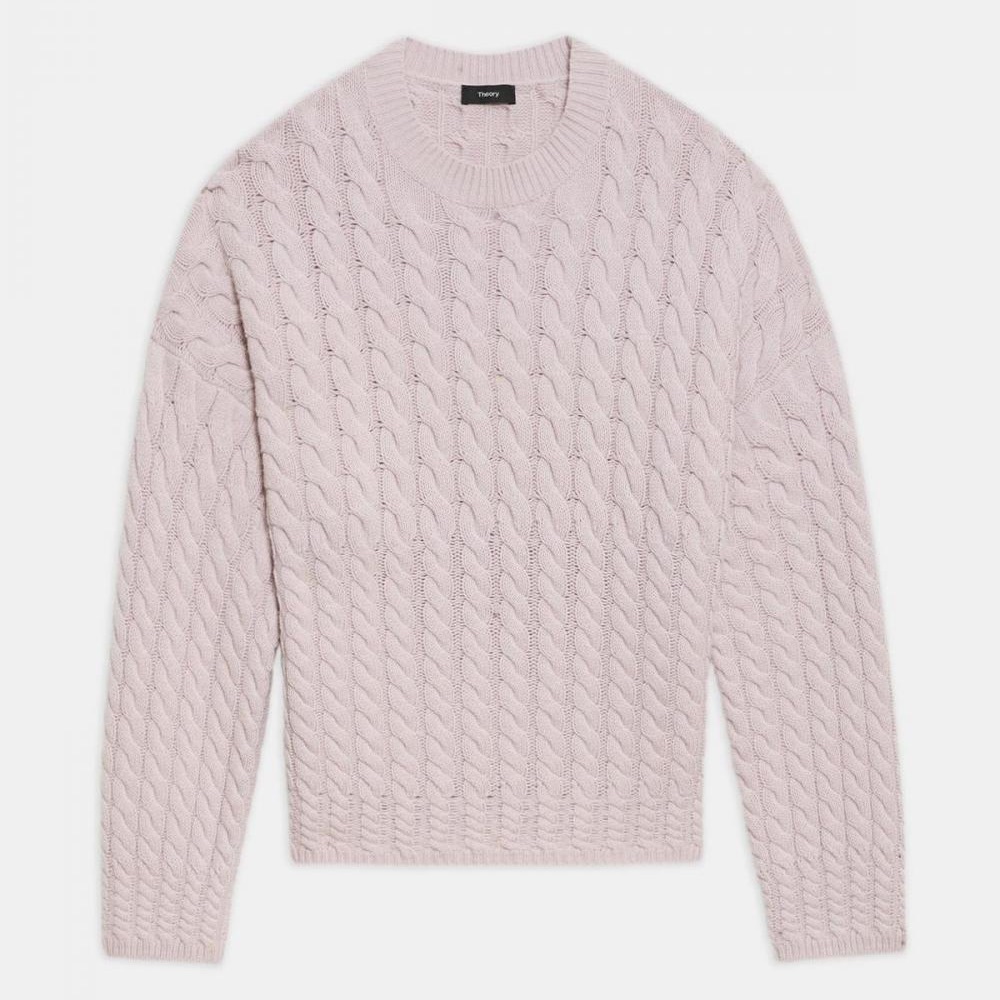 THEORY
Karenia beautiful cable-knit wool and cashmere-blend - Picture 6 of 10